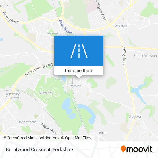 Burntwood Crescent map