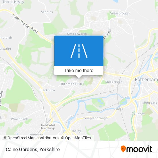 Caine Gardens map