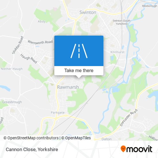 Cannon Close map