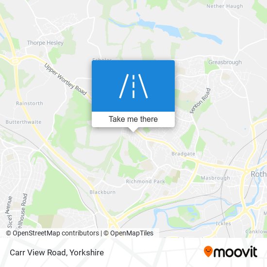 Carr View Road map