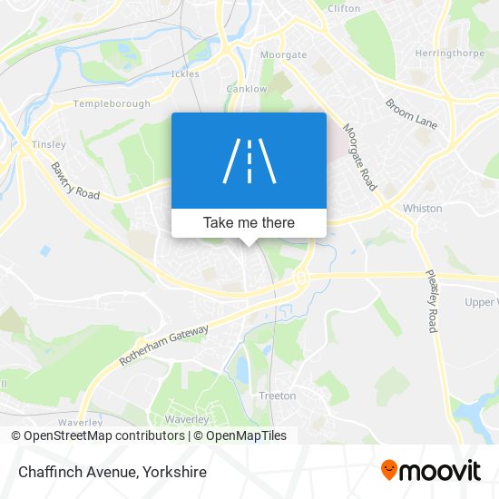 Chaffinch Avenue map