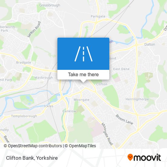 Clifton Bank map