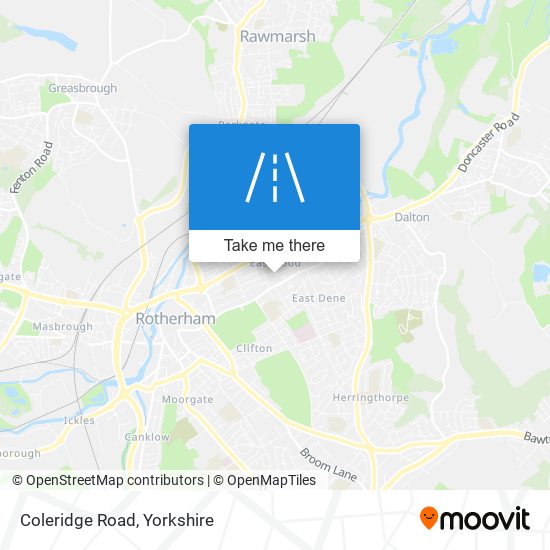 Coleridge Road map