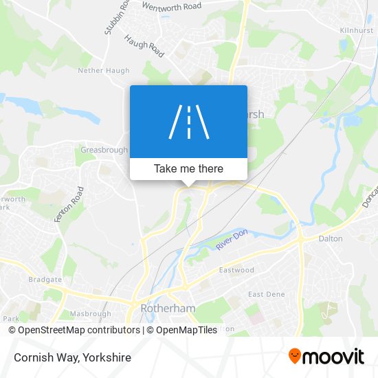 Cornish Way map