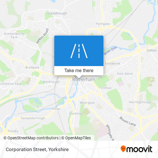 Corporation Street map