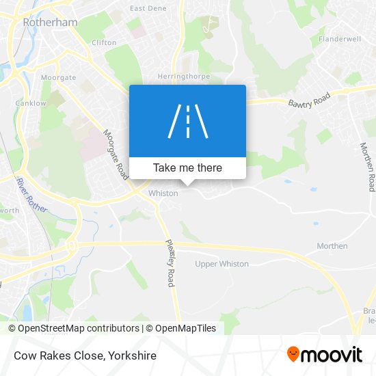 Cow Rakes Close map