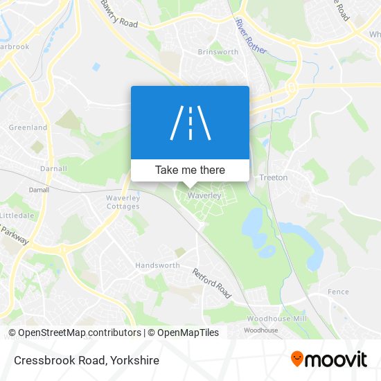 Cressbrook Road map