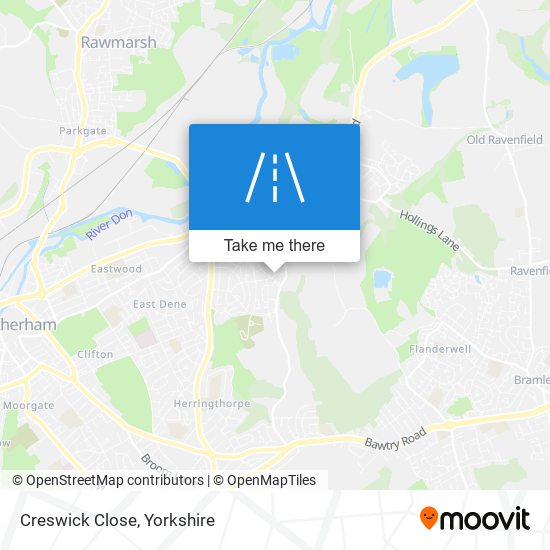 Creswick Close map