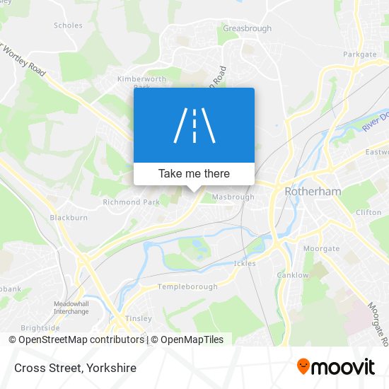 Cross Street map