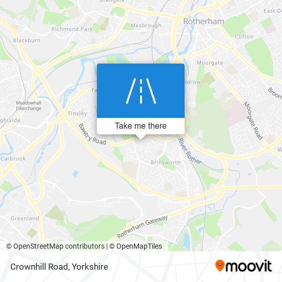 Crownhill Road map