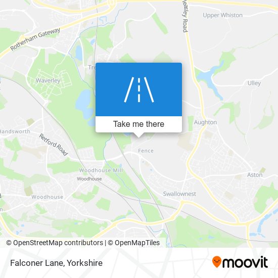 Falconer Lane map
