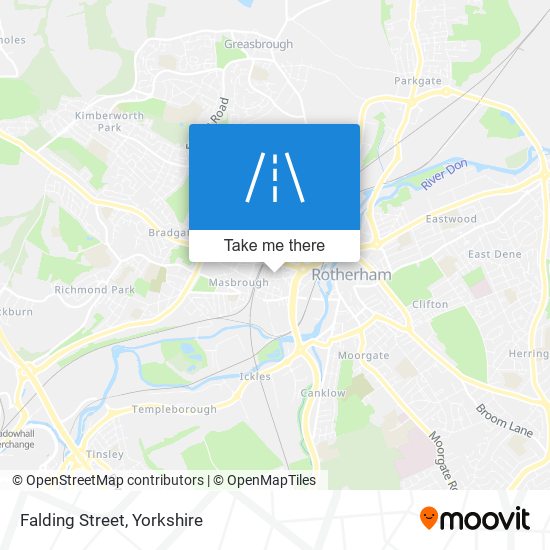 Falding Street map