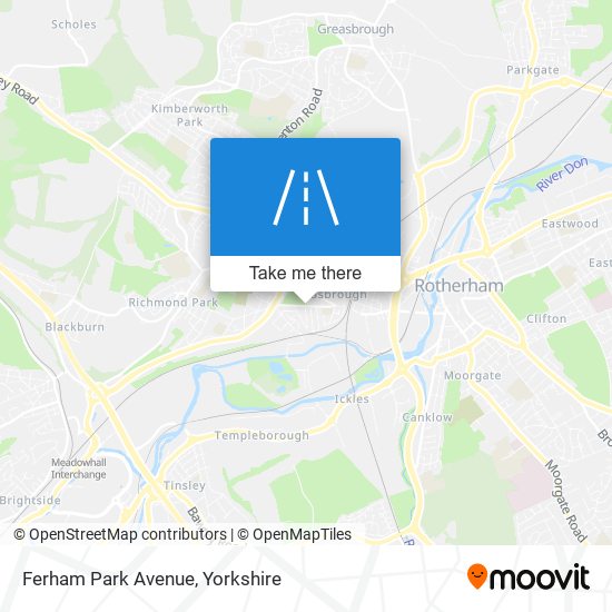 Ferham Park Avenue map