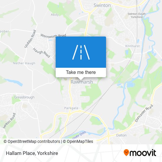 Hallam Place map