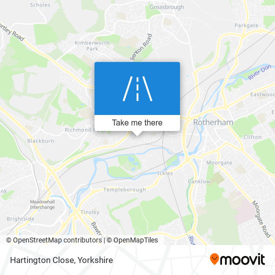Hartington Close map