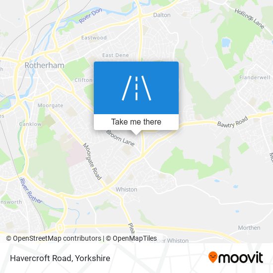 Havercroft Road map