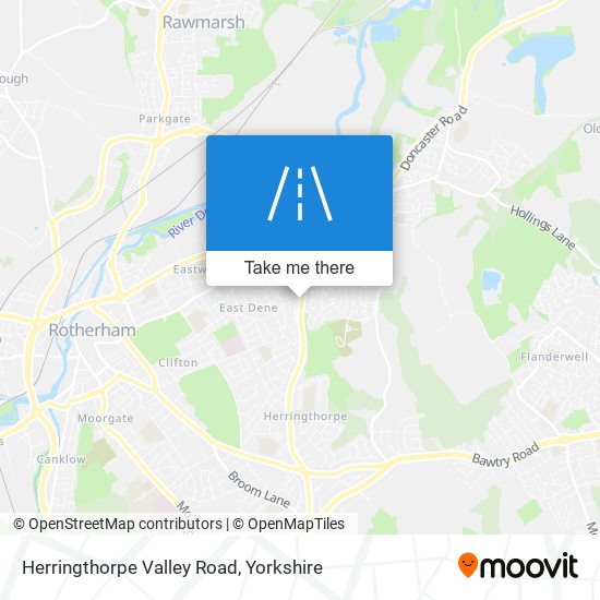 Herringthorpe Valley Road map