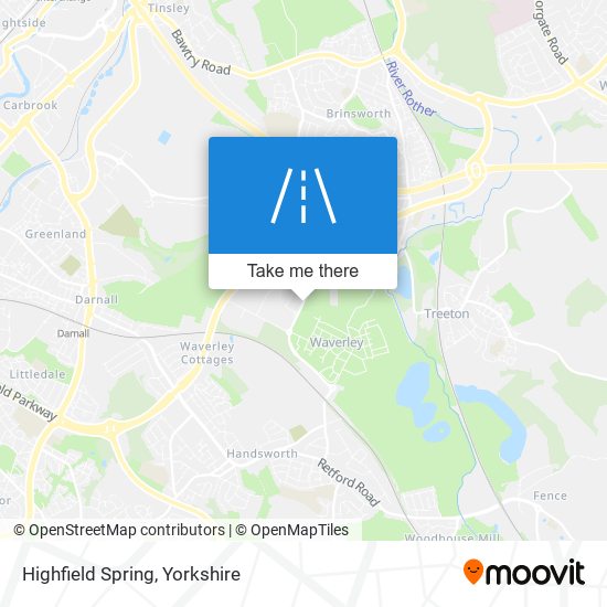 Highfield Spring map