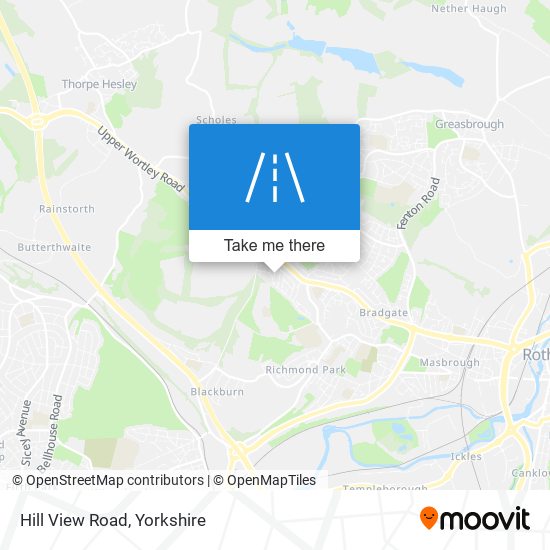 Hill View Road map