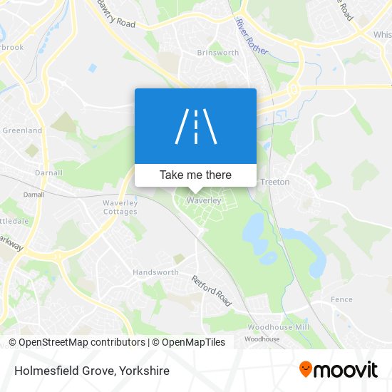 Holmesfield Grove map