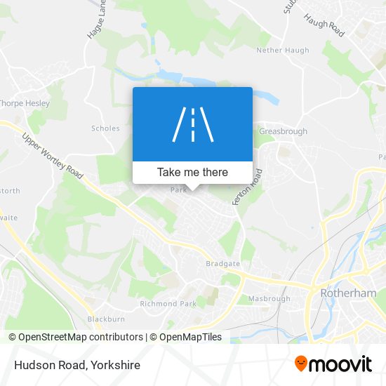 Hudson Road map