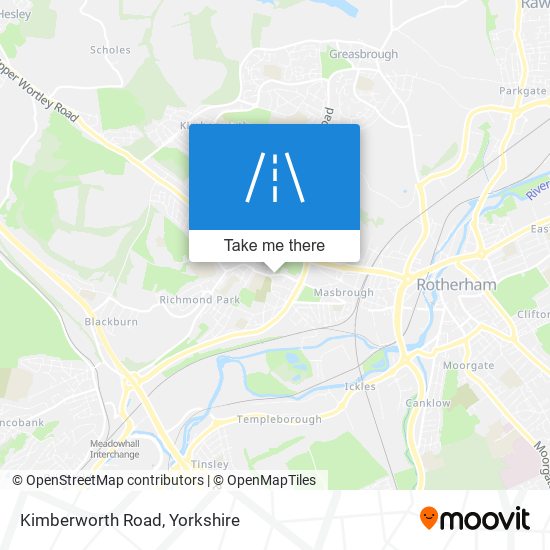Kimberworth Road map