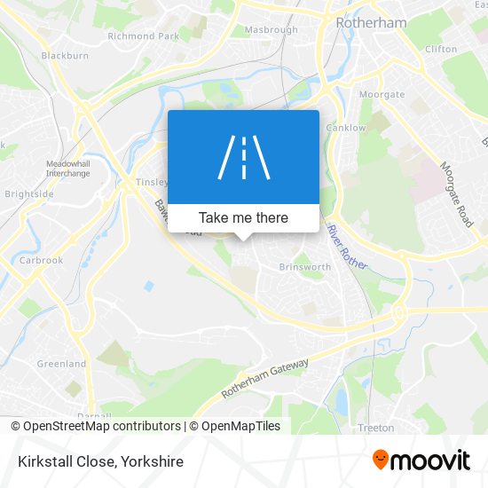 Kirkstall Close map