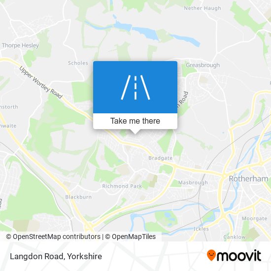 Langdon Road map