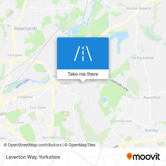 Leverton Way map