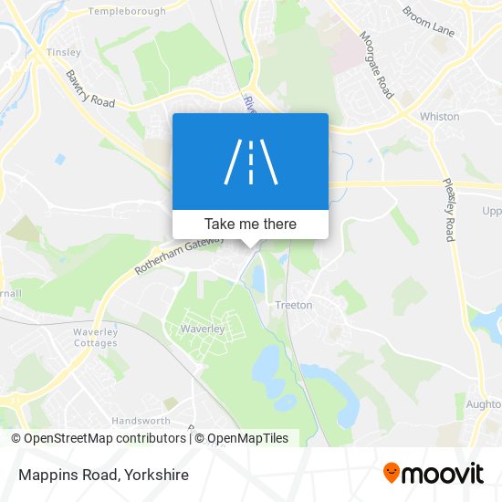 Mappins Road map