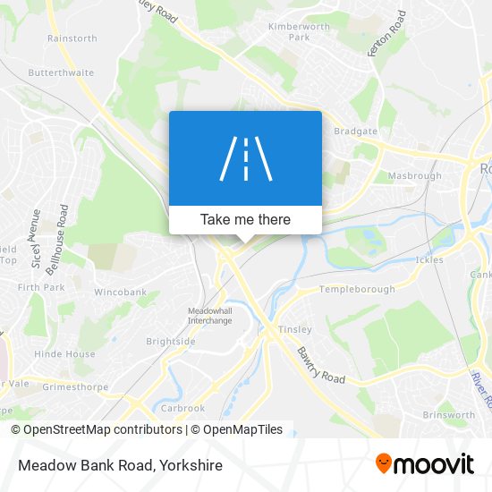 Meadow Bank Road map