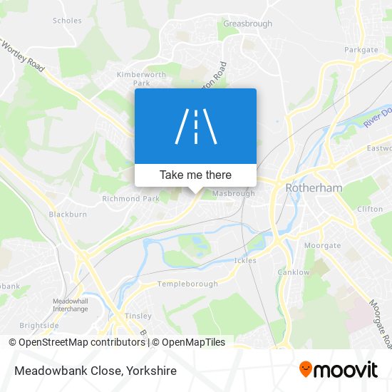 Meadowbank Close map