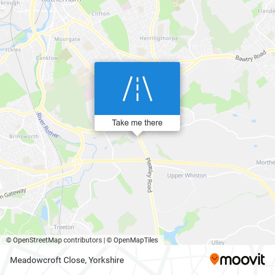 Meadowcroft Close map