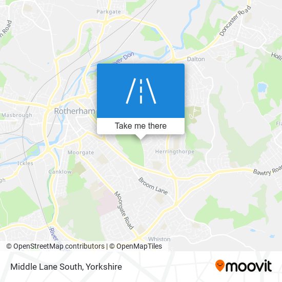 Middle Lane South map