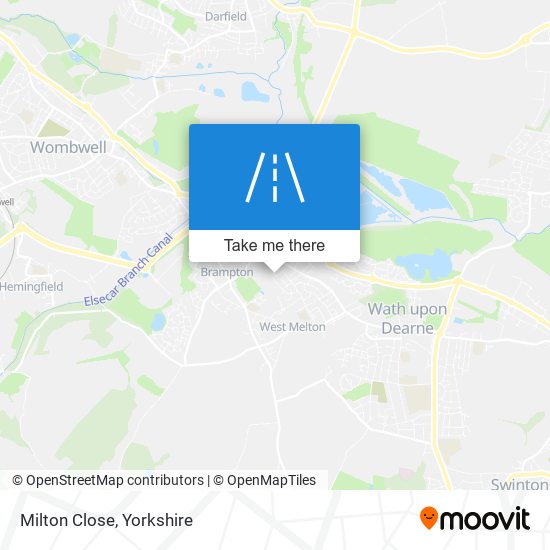 Milton Close map