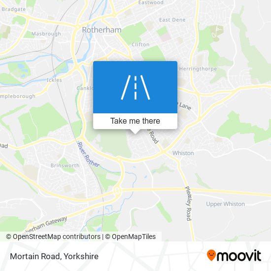 Mortain Road map