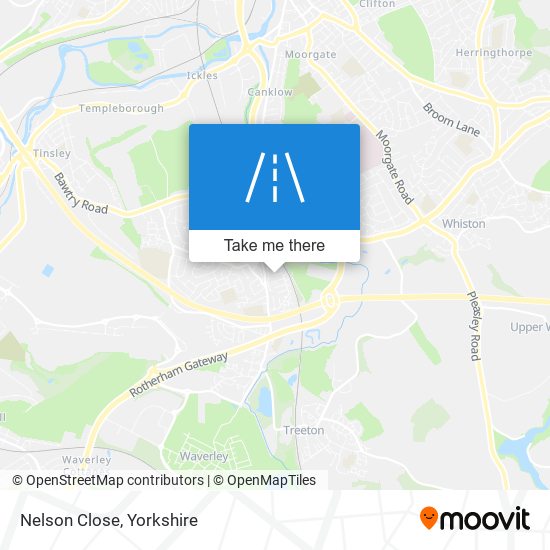 Nelson Close map