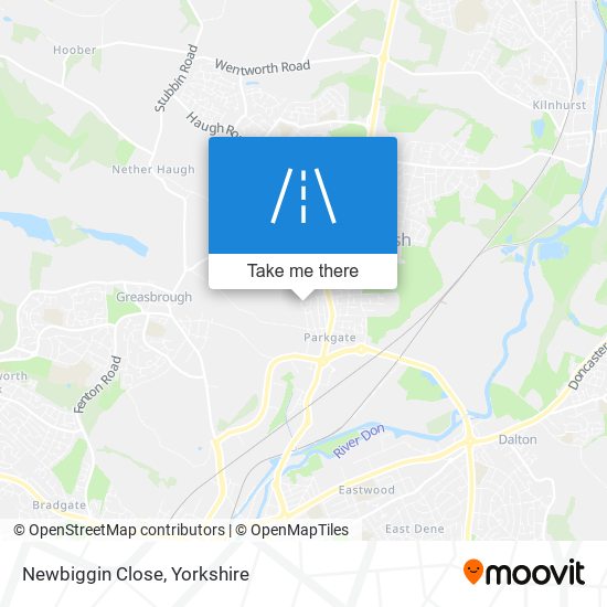 Newbiggin Close map