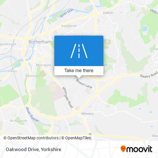 Oakwood Drive map