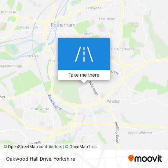 Oakwood Hall Drive map