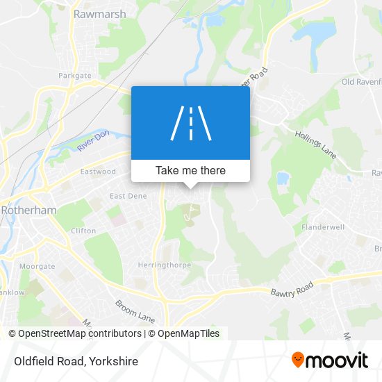 Oldfield Road map