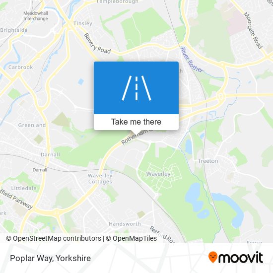 Poplar Way map
