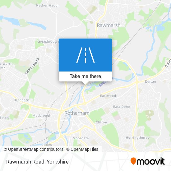 Rawmarsh Road map