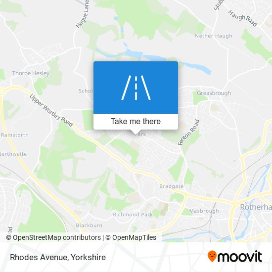 Rhodes Avenue map