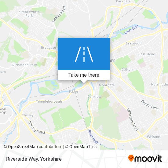 Riverside Way map