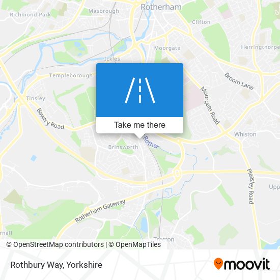 Rothbury Way map