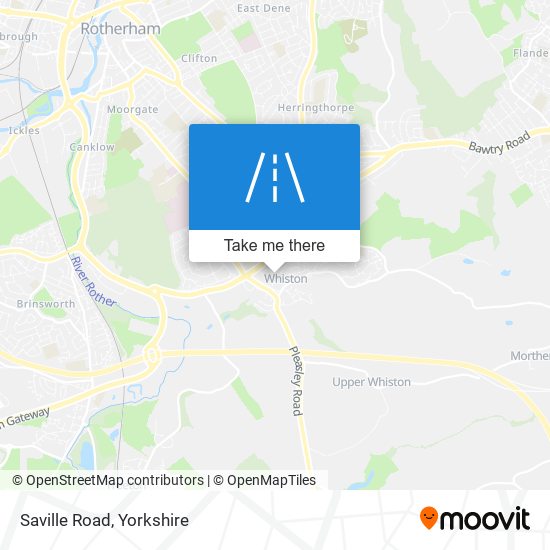Saville Road map