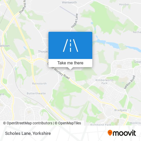 Scholes Lane map