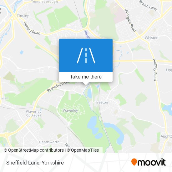 Sheffield Lane map