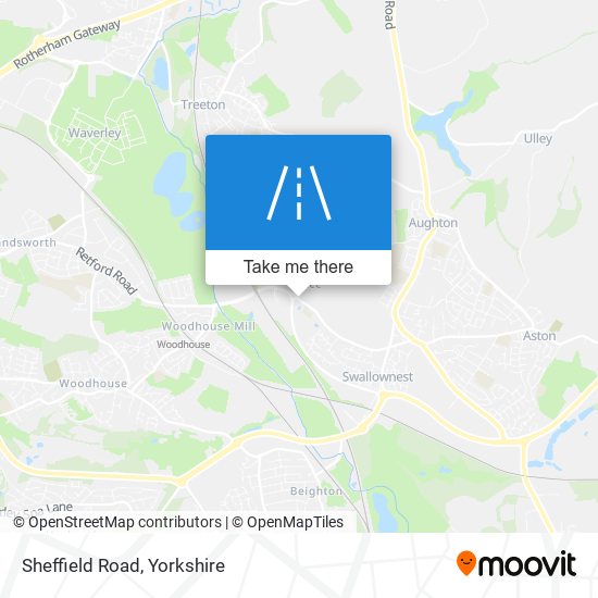 Sheffield Road map